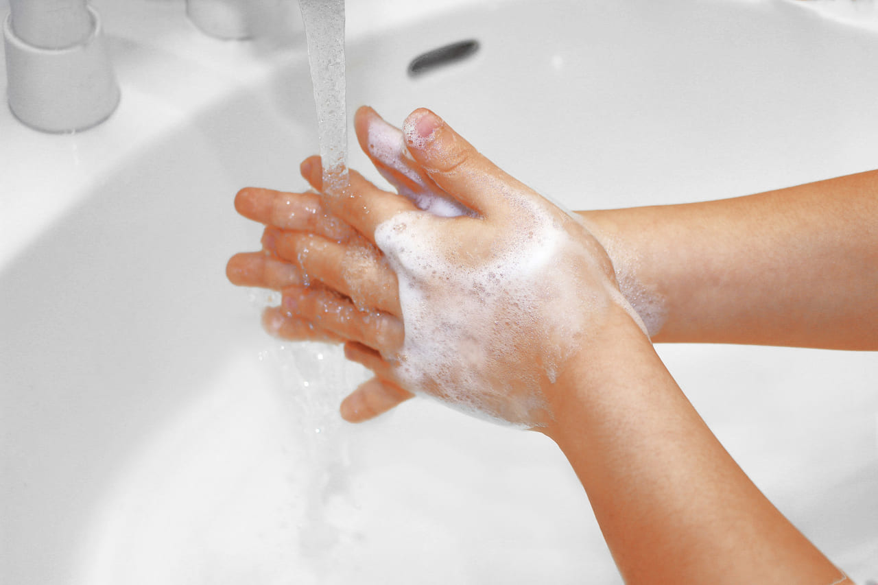 新型コロナウイルス感染症の拡大を予防する手洗いのイメージ