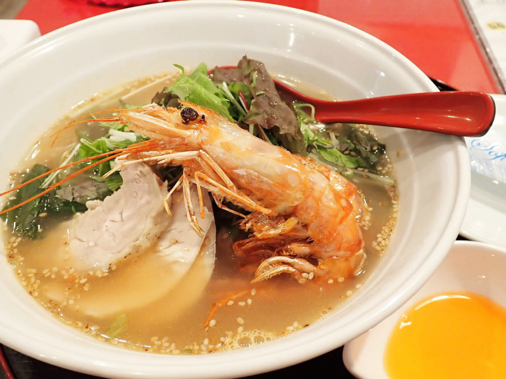 美味しい『麺処わこう』のエビ塩ラーメン