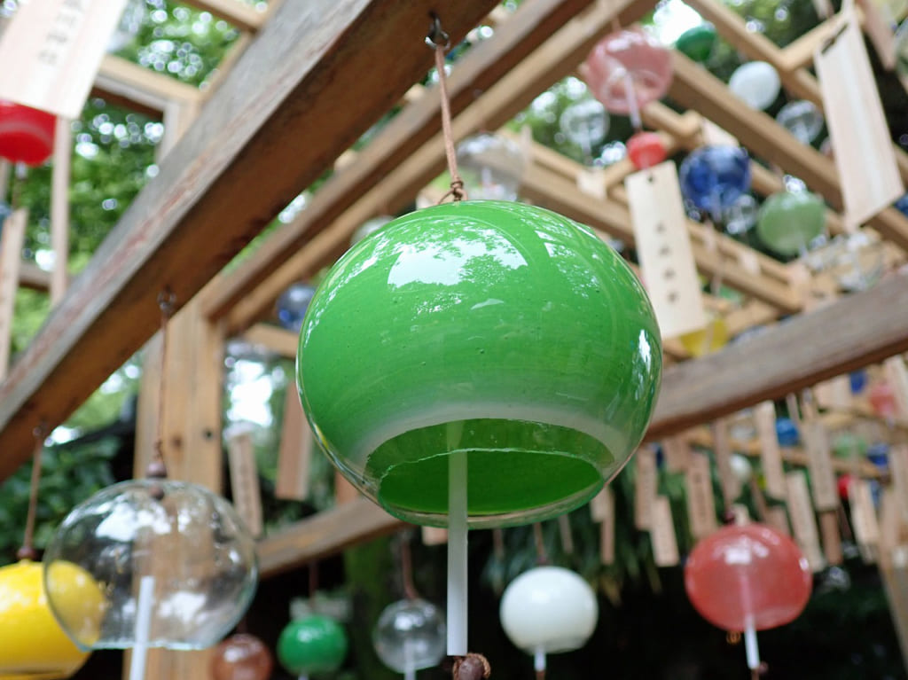 川越氷川神社の美しい風鈴