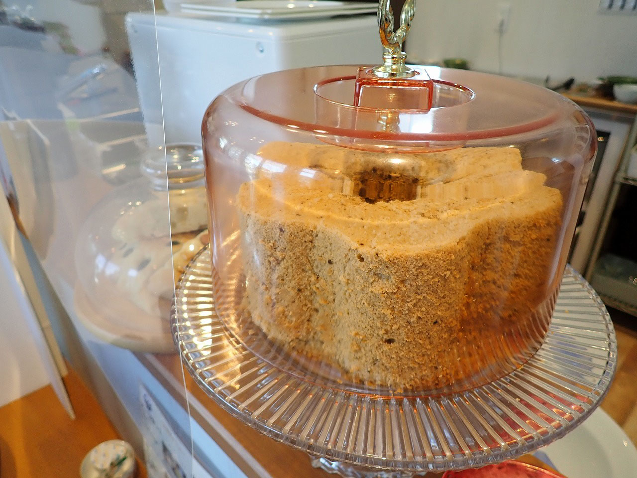 9月にオープンした『グリーンカフェ』の手作りケーキ