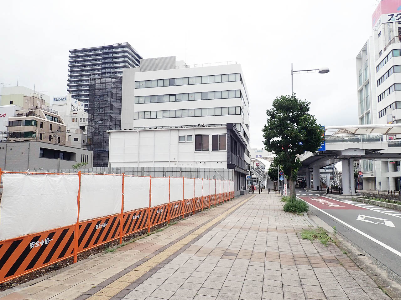 川越駅近くの高層マンションの予定地