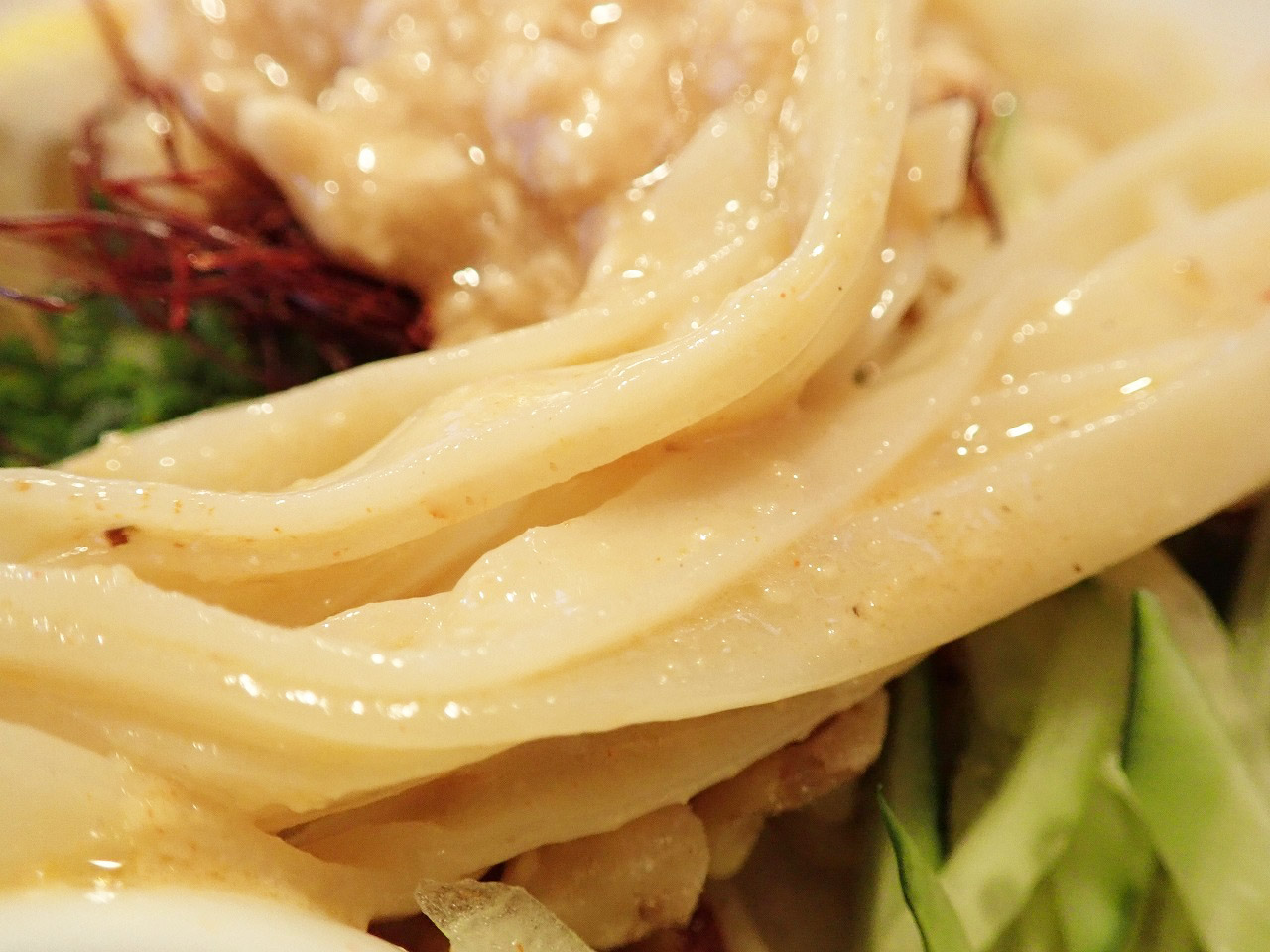 川越の美味しいひんやりグルメの『三日月』の「豆乳冷し担々麺」