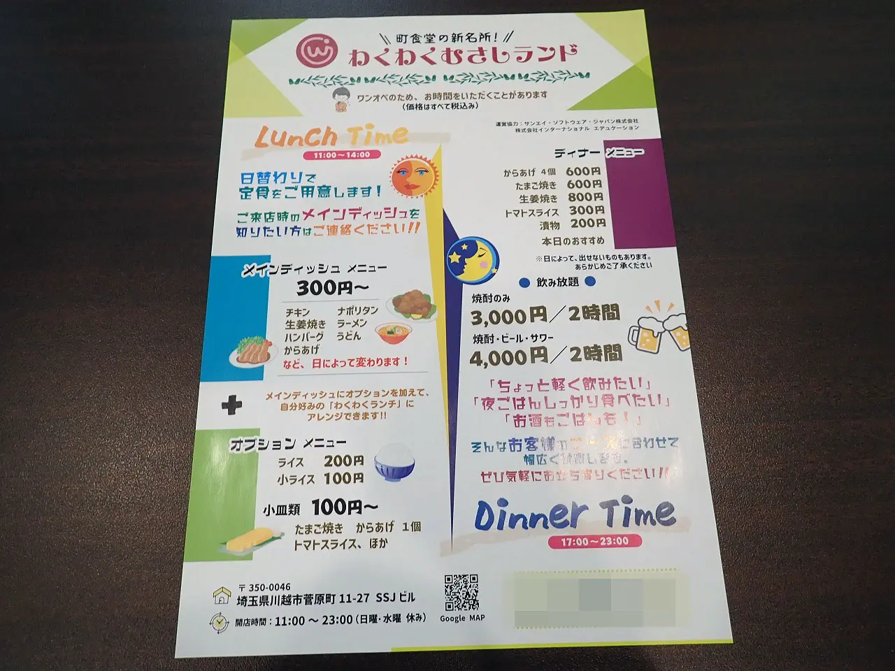 2025年7月にオープンの川越の町食堂『わくわくむさしランド』