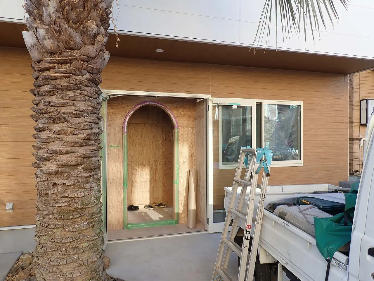 2025年12月は工事をしている川越の霞ケ関のパン屋さん『まパン』の隣